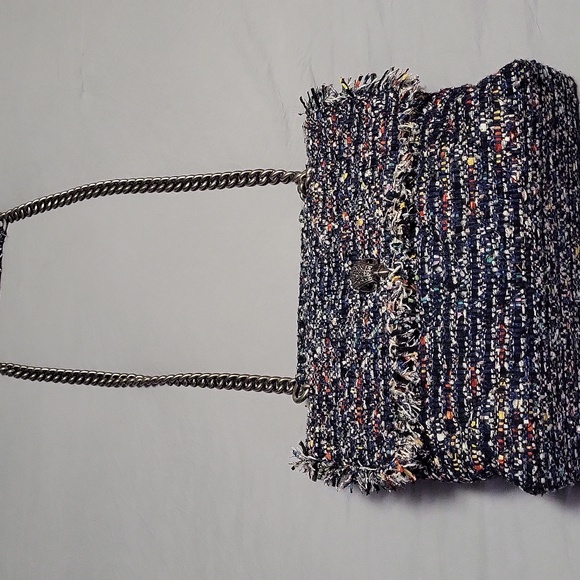 Kurt Geiger Multicolor Tweed Fringe Convertible Bag - Picture 4 of 14
